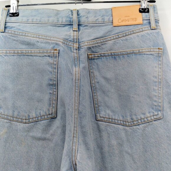 Mango MNG Light Wash Denim Jeans Size 4 - Picture 8 of 13